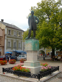Standbeeld van Bedrich Smetana in Litomysl